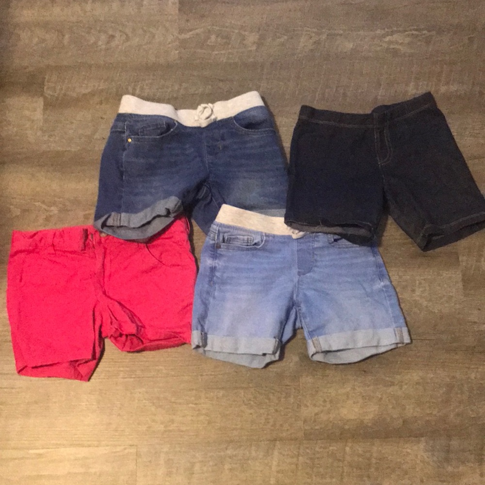 Girls 4 pair wonder nation shorts